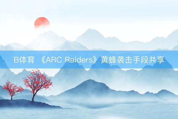 B体育 《ARC Raiders》黄蜂袭击手段共享