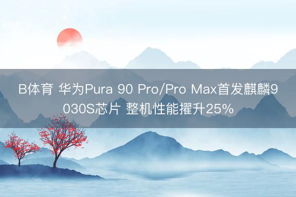 B体育 华为Pura 90 Pro/Pro Max首发麒麟9030S芯片 整机性能擢升25%
